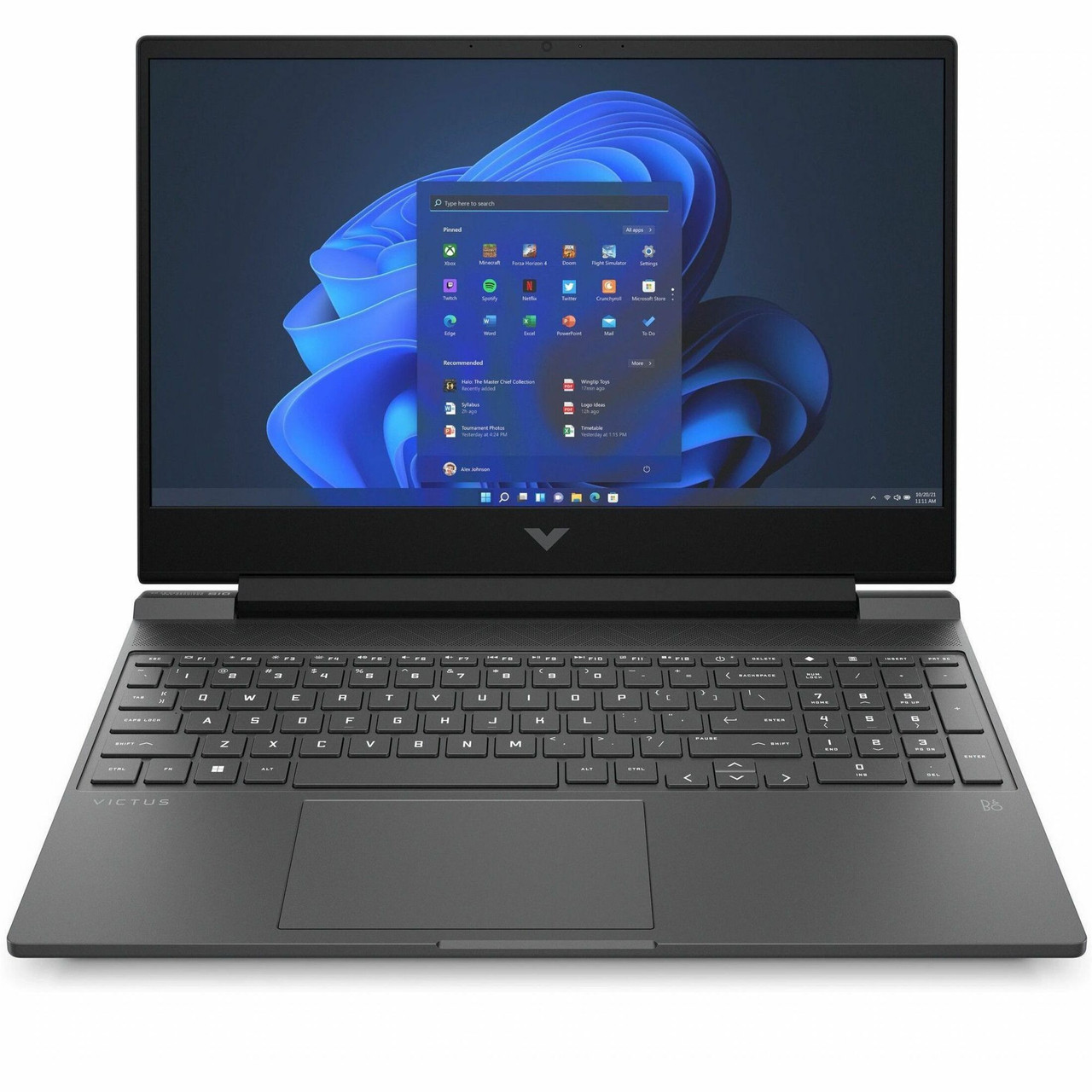 HP 15-fb1000 15-fb1010ca 15.6" Gaming Notebook - Full HD - AMD Ryzen 5 7535HS - 8 GB - 512 GB SSD - Black Chrome, Mica Silver - 8G9J1UAR#ABL-RF