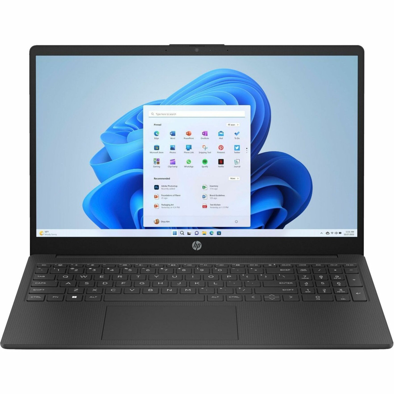 HP 15-fd0000 15-fd0017ca 15.6" Notebook - Full HD - Intel Core i5 13th Gen i5-1335U - 8 GB - 512 GB SSD - Jet Black - 7Y931UAR#ABL-RF