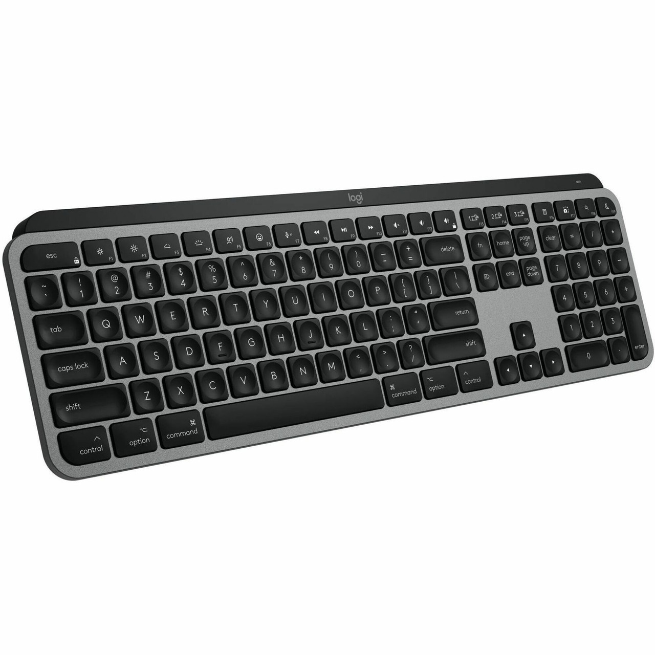 Logitech MX Keys S for Mac, Wireless Keyboard, Fluid, Precise Laptop-Like Typing, Programmable Keys, Backlit, Bluetooth, Space Grey - Wireless Connectivity - Bluetooth - Easy-Switch - 920-011621