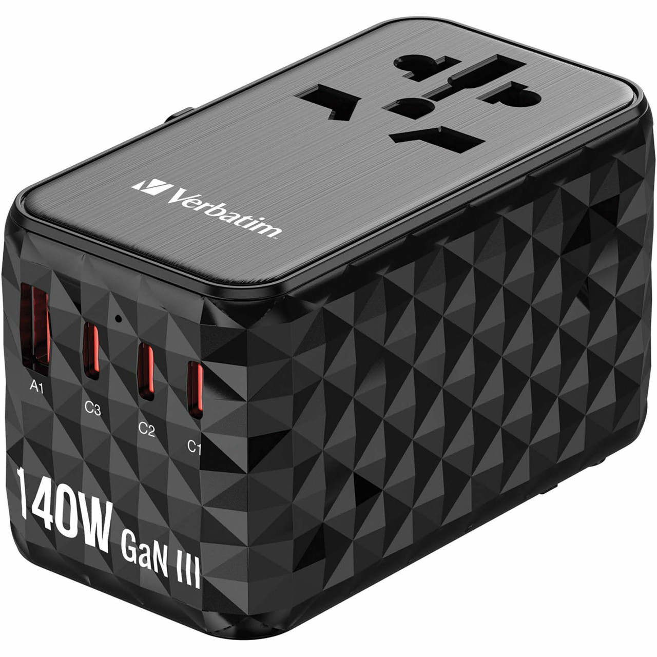 Verbatim Uta-10 Gan Iii Universal Travel Adapter 140W - Usb-C, Usb-A - 32125