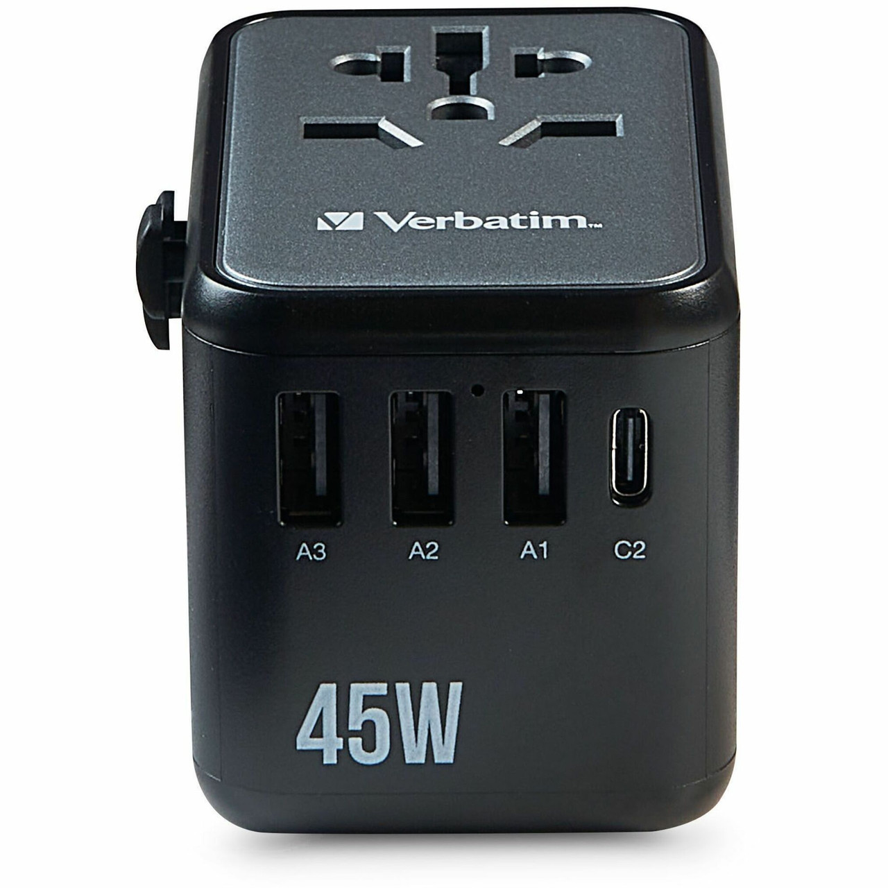 Verbatim Uta-08 Universal Travel Adapter 45W - Usb-C, Usb-A - 32123