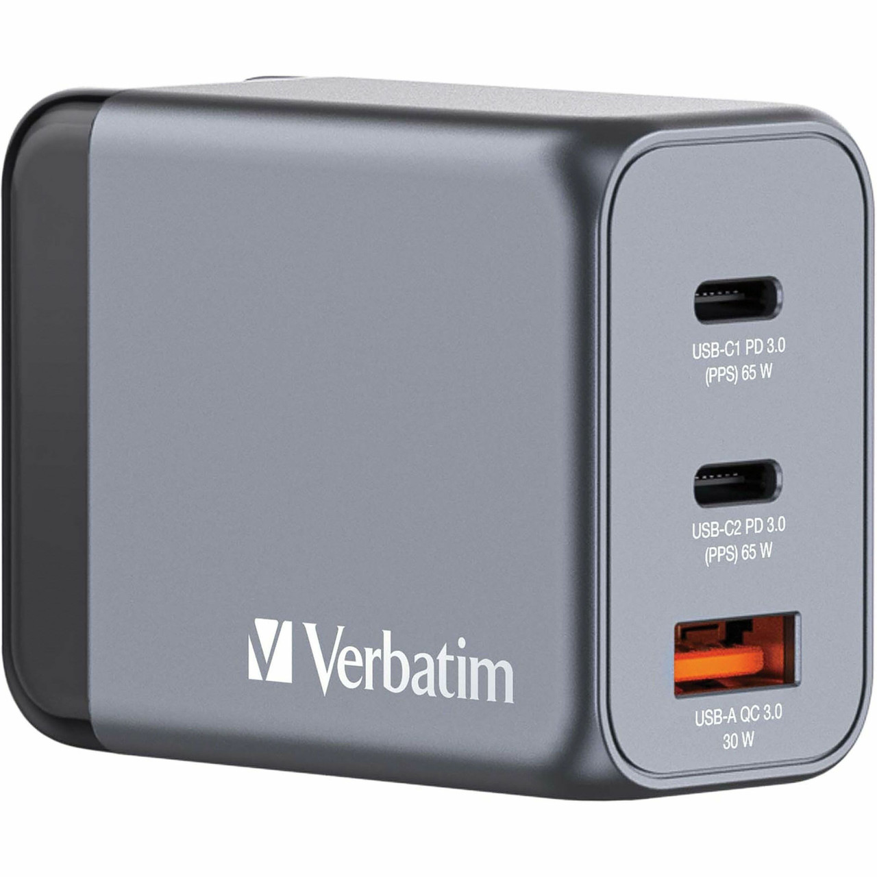 Verbatim 65W 3-Port Gan Wall Charger - 32201