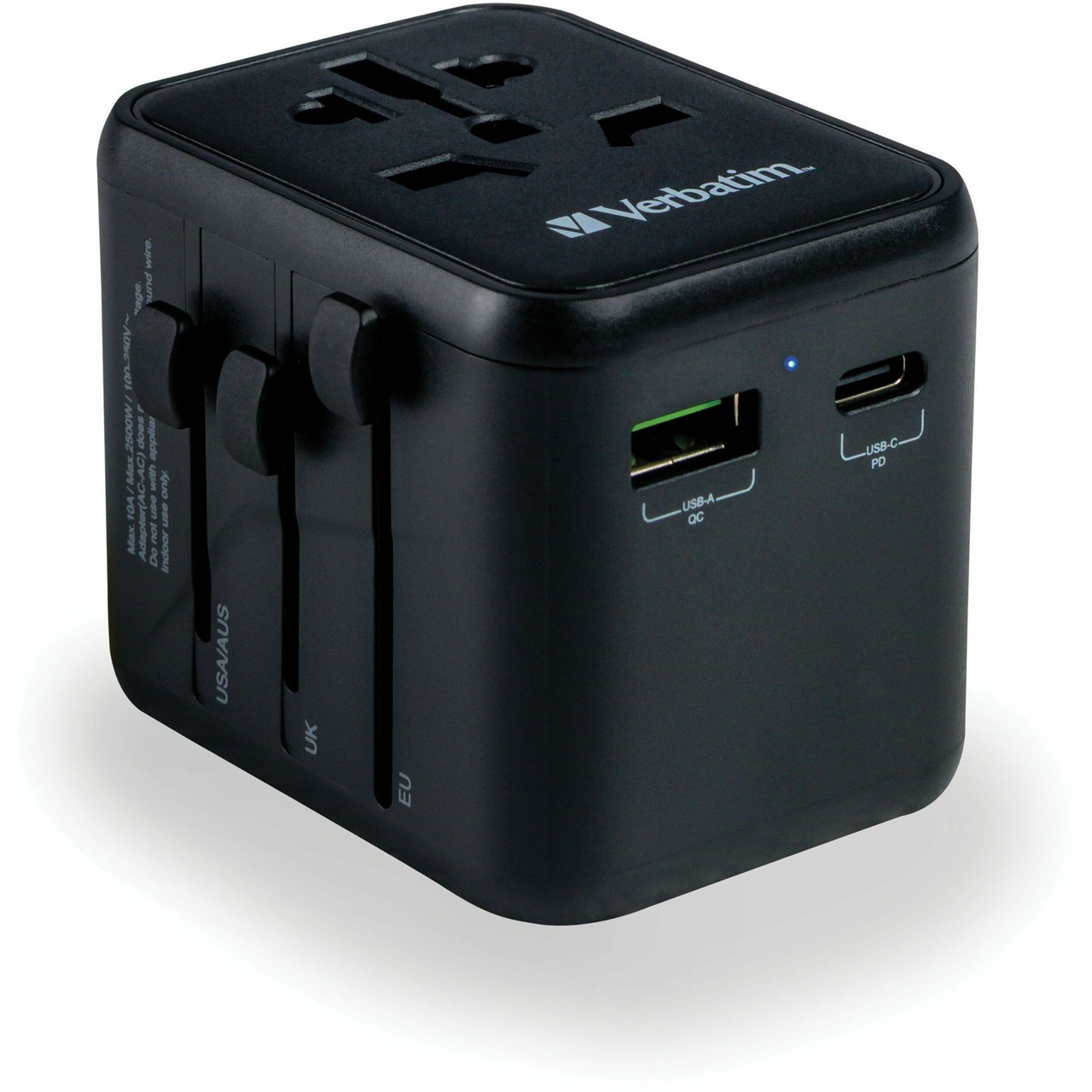 Verbatim Uta-02 Universal Travel Adapter 20W - Usb -C, Usb-A - 49544