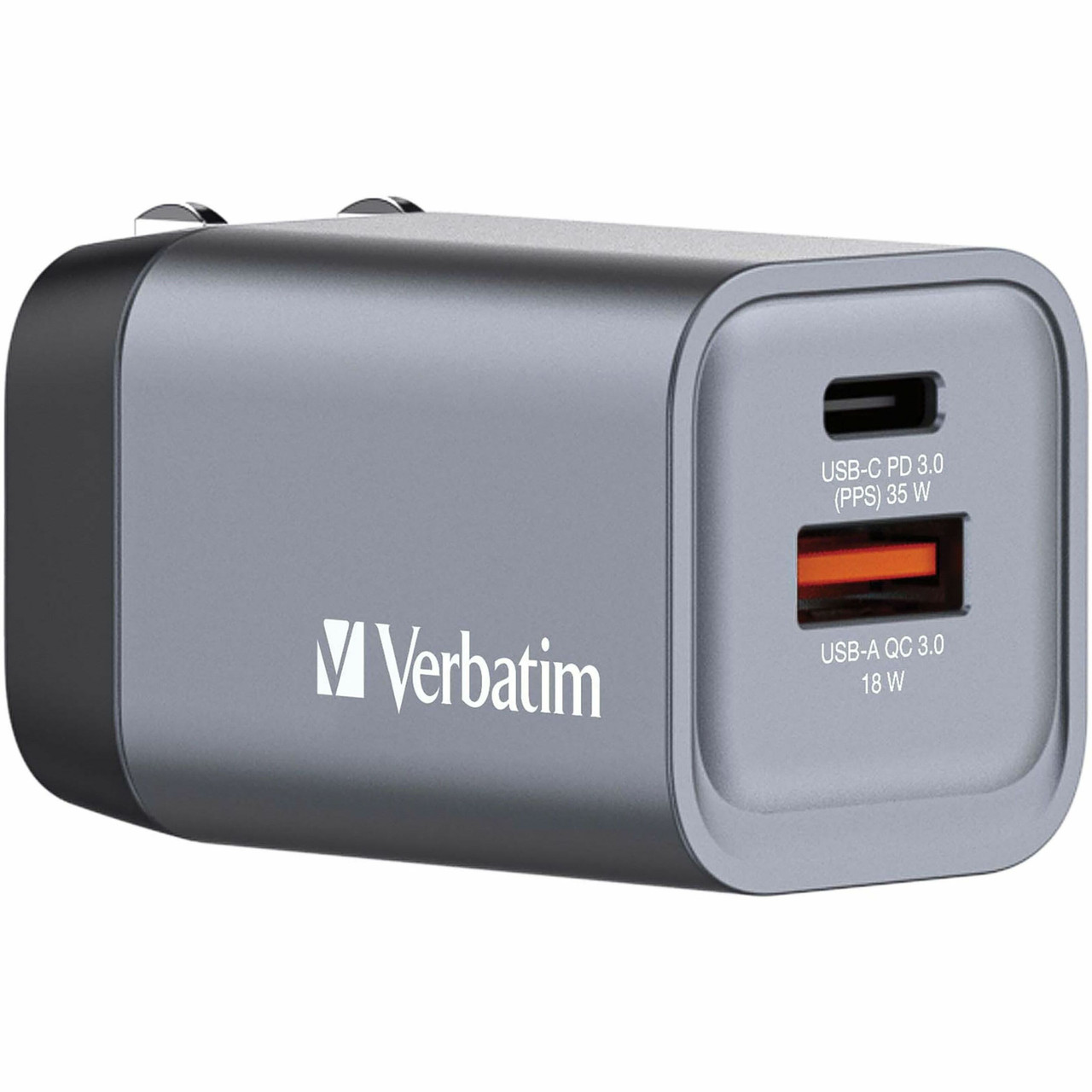 Verbatim 35W 2-Port Gan Wall Charger - 32200