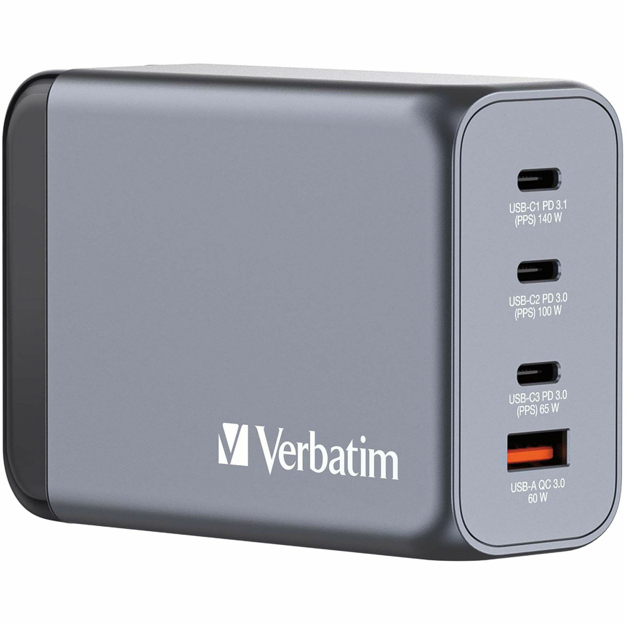 Verbatim 240W 4-Port Gan Wall Charger - 32205