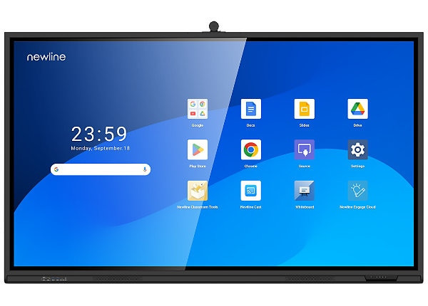 Newline 65Inch Diagonal Class Q Series Led-Backlit Lcd Display Interactive With Touchscreen (Multi Touch) - 4K Uhd (2160P) 3840 X 2160 - TT-6521Q