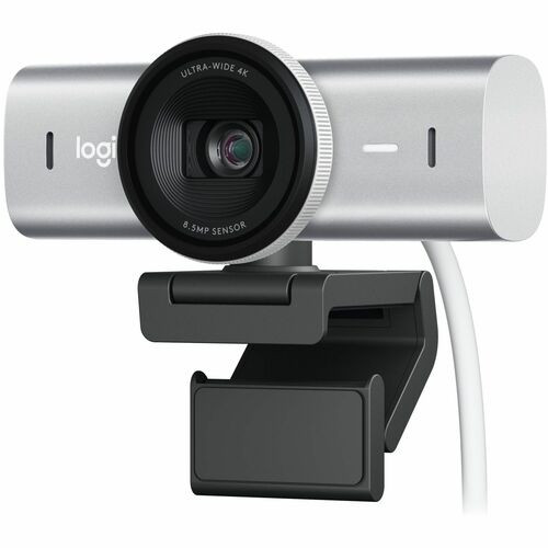 Logitech MX Brio Ultra HD 4K Collaboration and Streaming Webcam, 1080p at 60 FPS, Dual Noise Reducing Mics, Show Mode, USB-C, Webcam Cover, Works with Microsoft Teams, Zoom - 960-001550