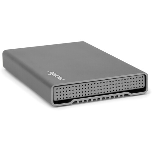 Rocstor Rocpro P33 8 TB SSD Portable Professional External Hard Drive - USB-C (USB 3.1 Gen 2) 10Gbps, USB 3.0 - Aluminum Enclosure - Silver - Bus-Powered - Includes USB-C to USB-C and USB-C to USB Type-A Cables - GP3616-01
