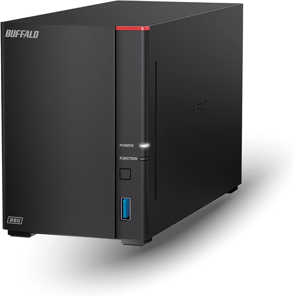 Buffalo LinkStation SoHo 700 Series LS720D1602B - NAS server - 2 bays - 16 TB - SATA 6Gb/s - HDD 8 TB x 2 - RAID 0, 1, JBOD - RAM 2 GB - 2.5 Gigabit Ethernet - TAA Compliant - LS720D1602B