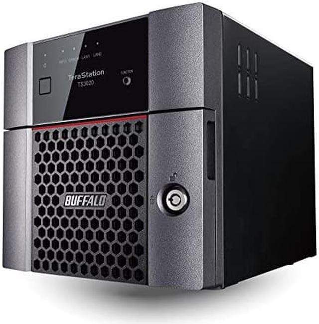 Buffalo TeraStation 5020 Series TS5420DN8004 - NAS server - 4 bays - 80 TB - SATA 6Gb/s - HDD 20 TB x 4 - RAID 0, 1, 5, 6, 10, JBOD - RAM 8 GB - Gigabit Ethernet / 10 Gigabit Ethernet - iSCSI support - TAA Compliant - TS5420DN8004