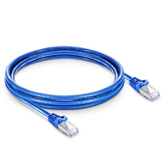 CCX CAT6A Patch Cable STP Shielded, Snagless 3Ft - CAT6A-BLU-B-03-S