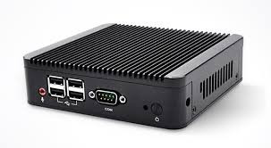 Qotom Mini PC Q107S S08 - Integrated Low-Power Celeron Processor 1007U, Dual Gigabit Network Cards, HDMI+VGA Dual Display, 1 Serial Port, 5 USB, Support Windows XP