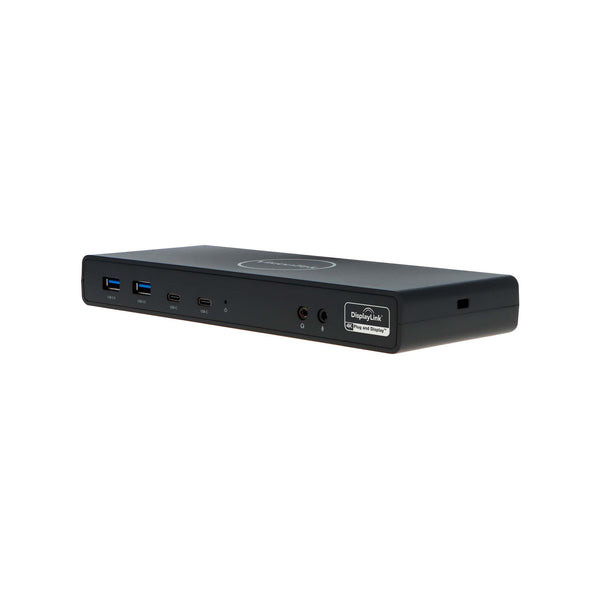 Visiontek VT4510 USB 3.0 & USB-C Dual Display 4K 100W Power Delivery Docking Station - for Notebook - 100 W - USB 3.1 (Gen 2) Type C - 2 Displays Supported - 4K - 3840 x 2160, 4096 x 2160, 5120 x 2880 - 4 x USB 3.0 - 2 x USB Type-C - 901484
