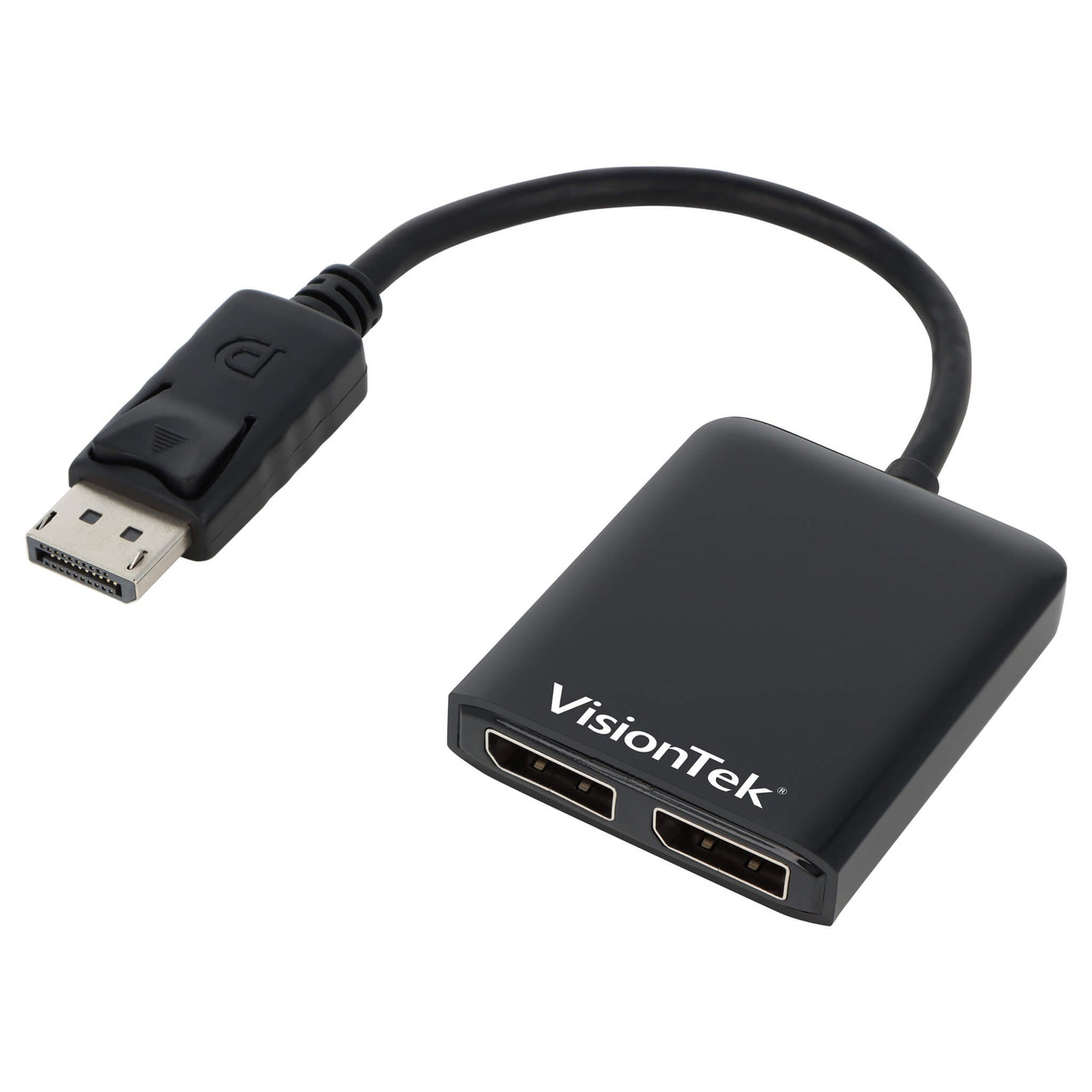 Visiontek DisplayPort to 2x Display Port (M/F) + Power - DisplayPort A/V Cable for Monitor, Audio/Video Device - First End: 1 x DisplayPort Digital Audio/Video - Male - Second End: 2 x DisplayPort Digital Audio/Video - Female - 901104