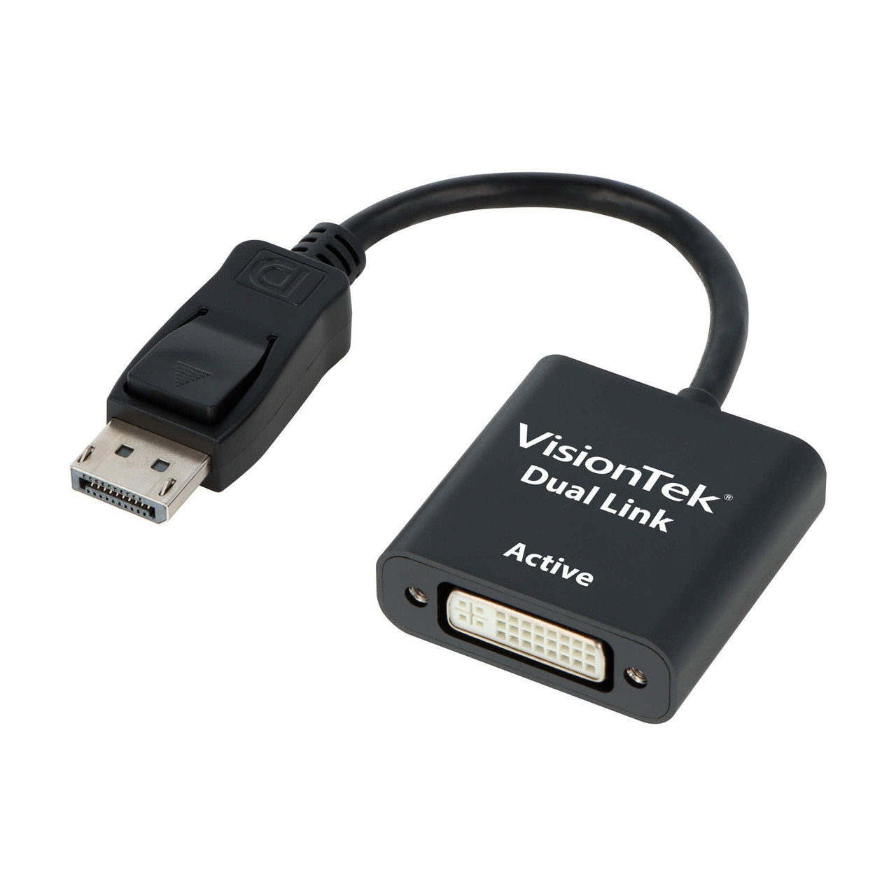Visiontek DisplayPort to DL DVI-D Active Adapter (M/F) - 7" DisplayPort/DVI Video Cable for Video Device, MacBook, Mac Pro, MacBook Air, Monitor - First End: 1 x DisplayPort Digital Audio/Video - 900639
