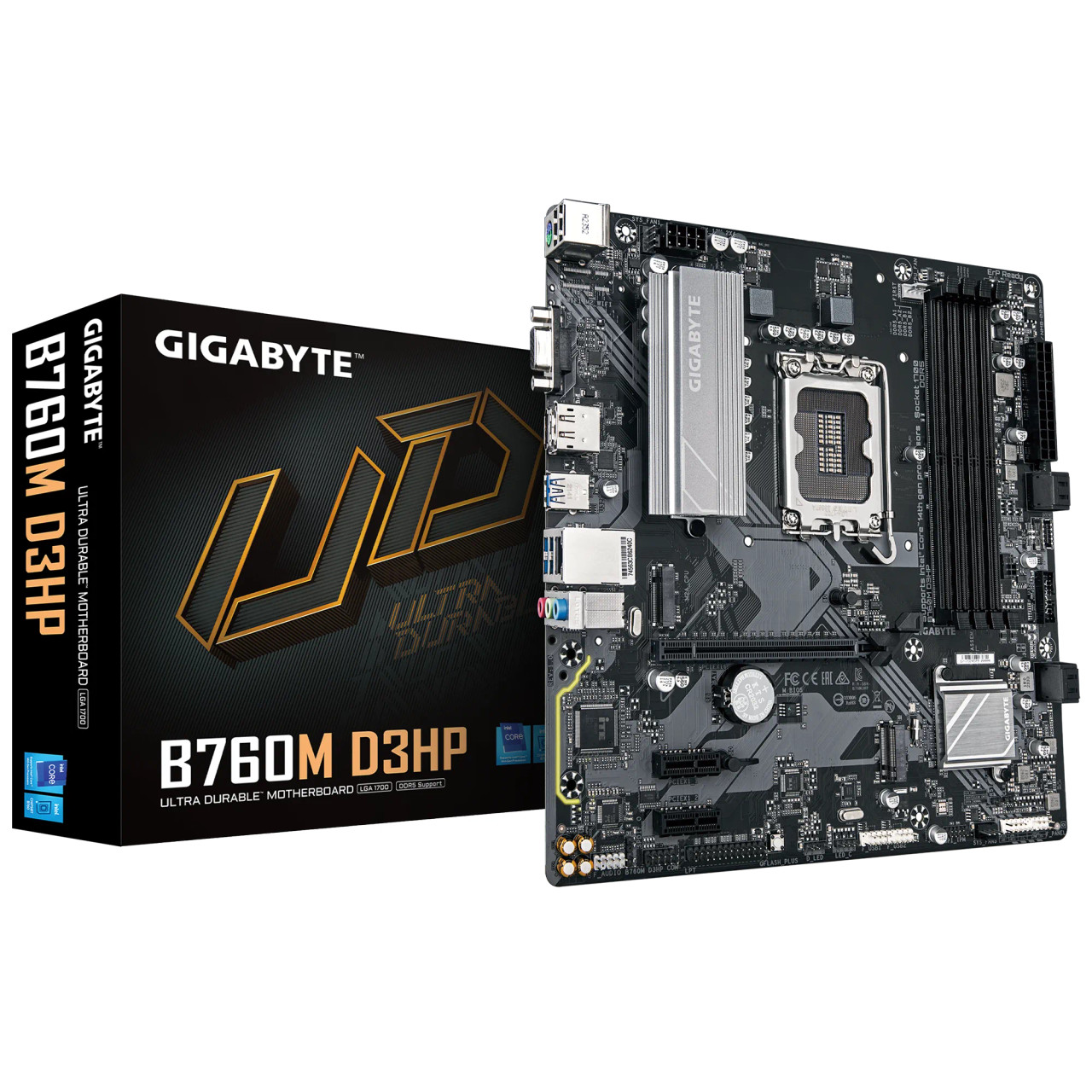 Gigabyte Intel B760 Chipset Dual Channel DDR5 4*DIMMs XMP Memory Module Support - B760M D3HP