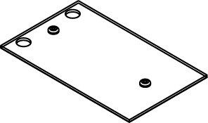 Middle Atlantic CRFB DEVICE PLATE - CRFB-B-4
