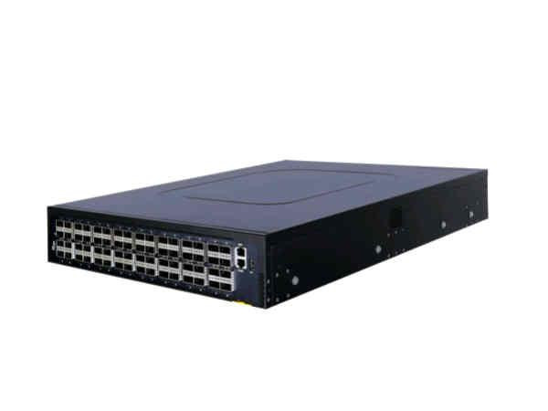 EdgeCore AS7816-64X, 64-Port 100G QSFP28 switch, ONIE software installer, Broadcom Tomahawk II 6.4Tbps, Intel Xeon Processor D-1518, dual DC 48V PSUs and 4 Fan Modules with power-to-port airflow, rack mount kit included - 7816-64X-O-48V-B-R