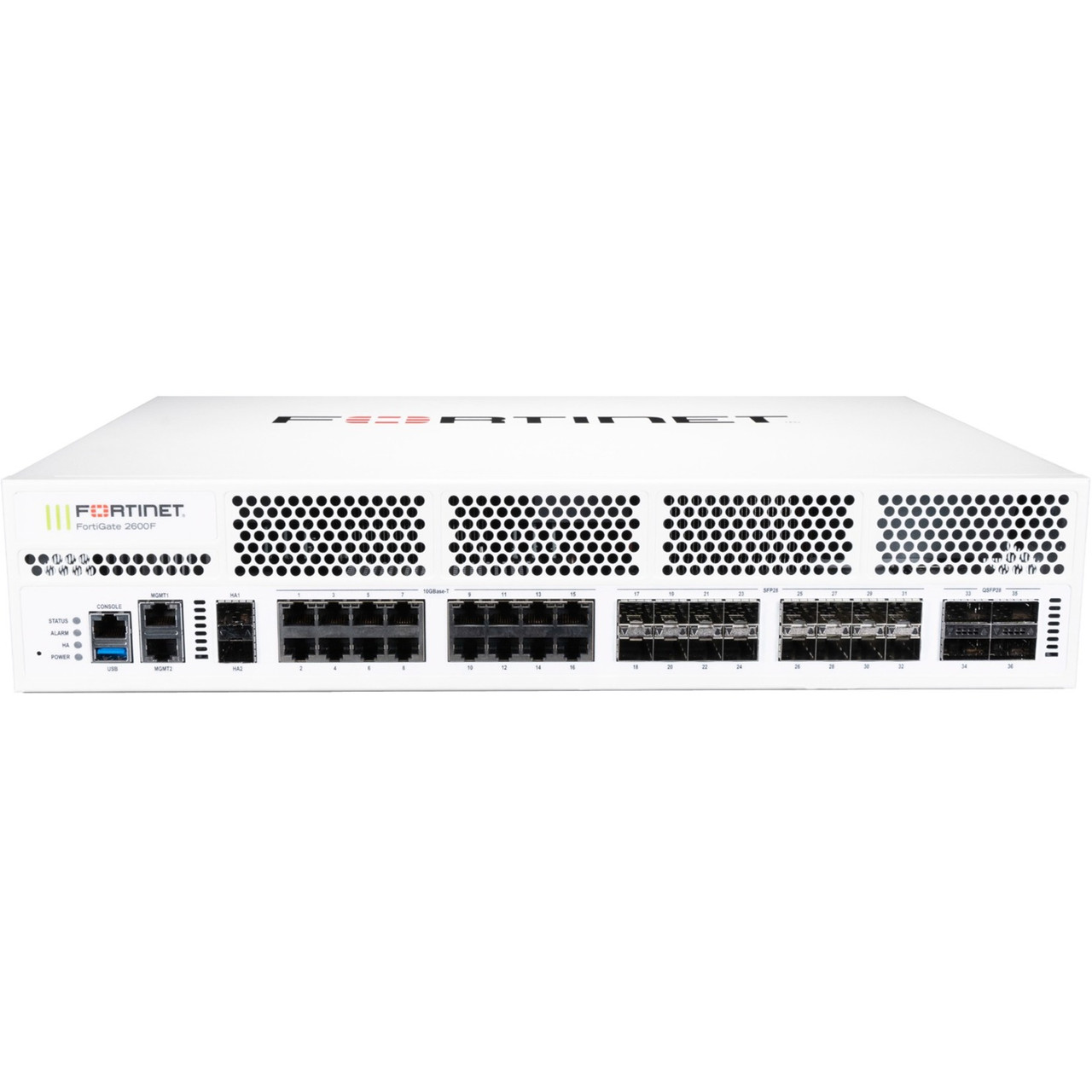 Fortinet FortiGate FG-2601F-DC Network Security/Firewall Appliance - FG-2601F-DC-BDL-809-12