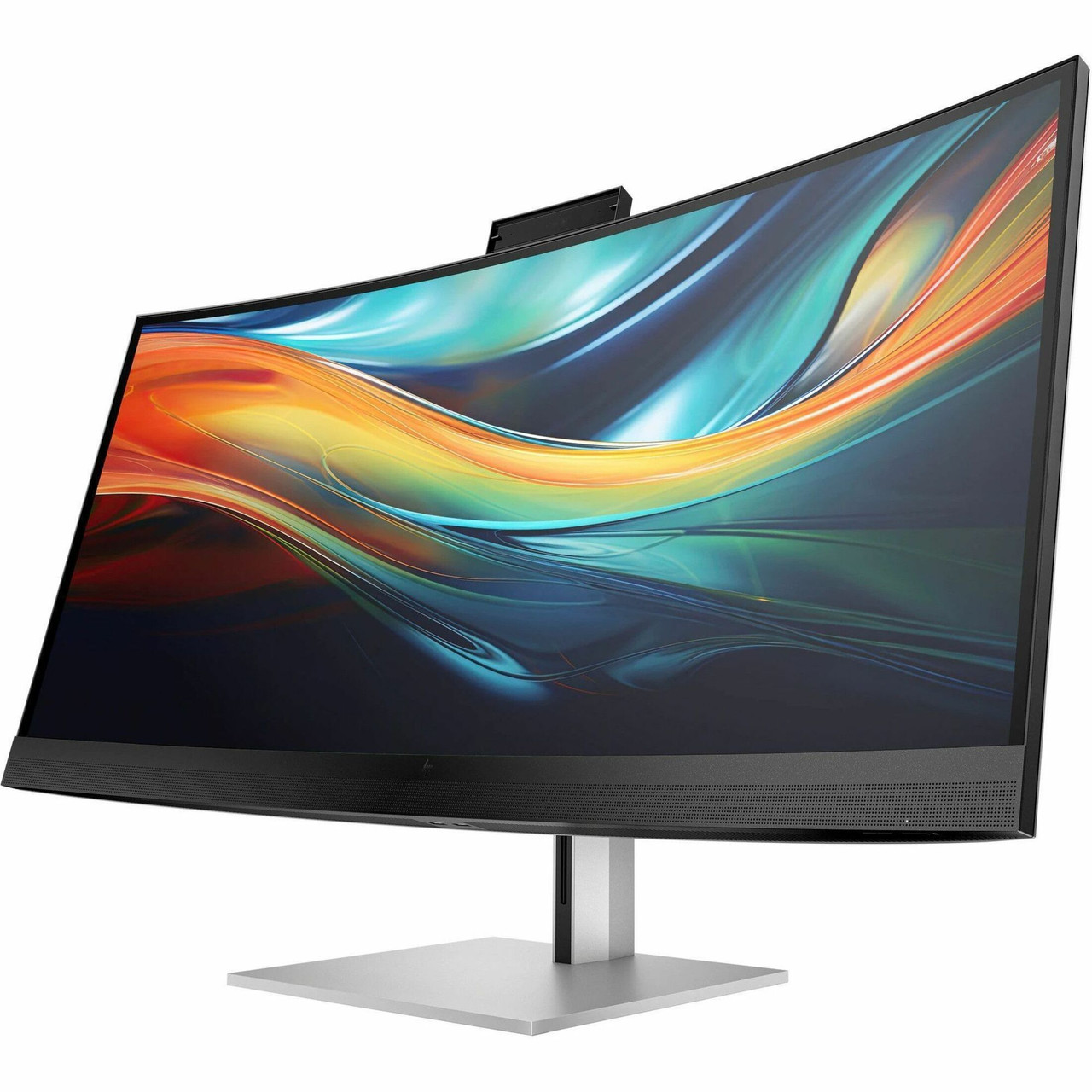 HP 740pm 40" Class Webcam 5K2K WUHD Curved Screen LED Monitor - 21:9 - Black, Silver - 39.7" Viewable - In-plane Switching (IPS) Technology - Edge LED Backlight -  - 8Y2R2AA#ABA