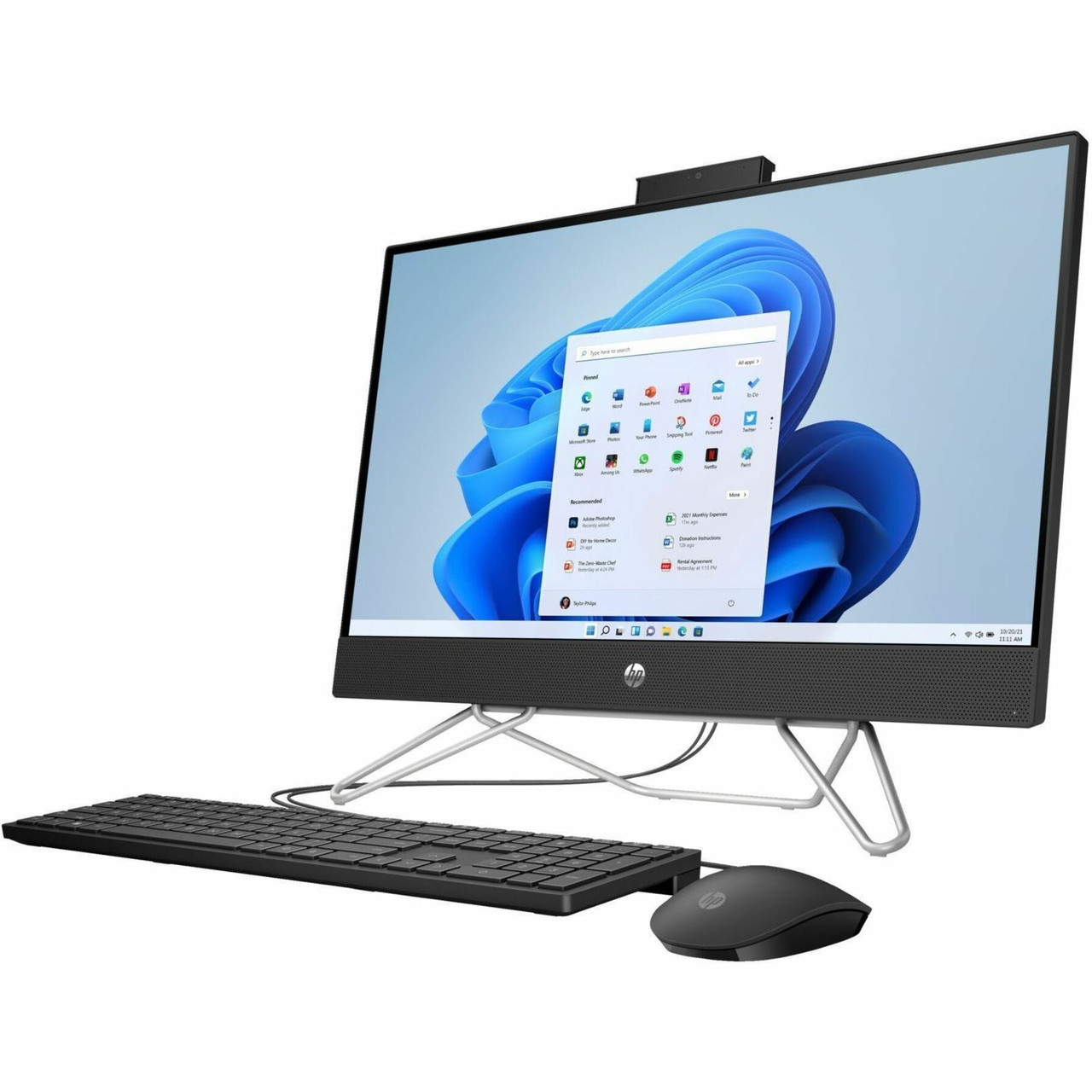 HP 24-Cb1000A 24-Cb1144Z All-In-One Computer - Amd Ryzen 5 5625U - 16 Gb - 1 Tb Hdd - 512 Gb Ssd - 23.8" Full Hd - Desktop - Jet Black - 22U70AA#ABA