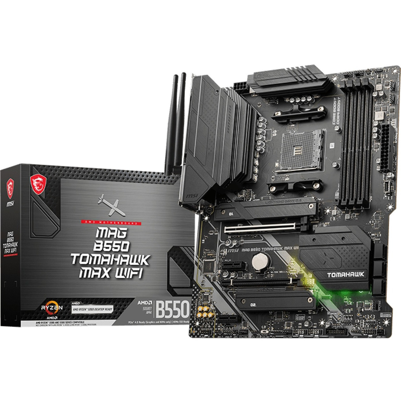 MSI Mag B550 Tomahawk Max Wifi Desktop Motherboard - Amd B550 Chipset - Socket Am4 - Atx - B550Tmhwkmwi