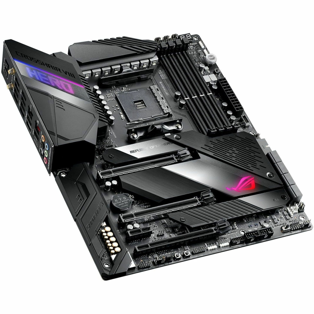 Asus Rog Crosshair Viii Hero Gaming Desktop Motherboard - Amd X570 Chipset - Socket Am4 - Atx - 90MB10T0-MVAAY0