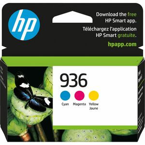 HP 936 Original Inkjet Ink Cartridge - Cyan, Magenta, Yellow - 3 Pack - 6C3Z3LN