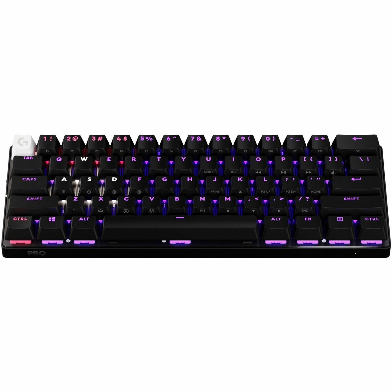 Logitech G PRO X 60 LIGHTSPEED Wireless Gaming Keyboard, Ultra Compact TKL 60% Mechanical Keyboard for Windows PC, LIGHTSYNC RGB, Dual-Shot PBT Keycaps, GX Optical Linear Switches, Black - 920-012164