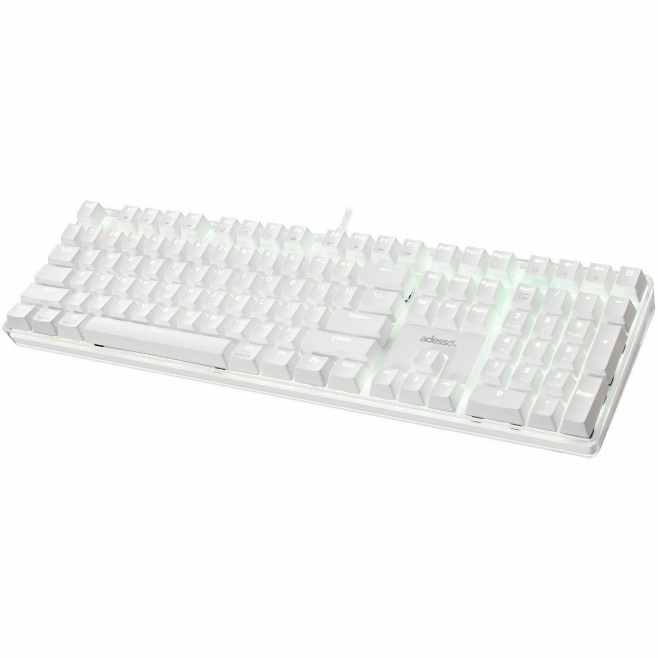 Adesso Multi-OS Illuminated Mechanical Keyboard With CoPilot AI Hotkey - AKB-680UW