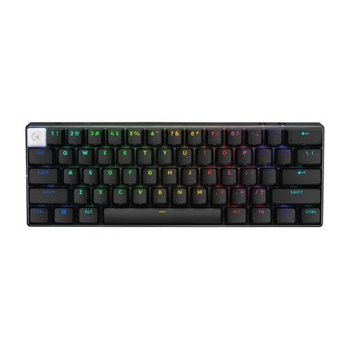 Logitech G PRO X 60 LIGHTSPEED Wireless Gaming Keyboard, Ultra Compact TKL 60% Mechanical Keyboard for Windows PC, LIGHTSYNC RGB, Dual-Shot PBT Keycaps, GX Optical Tactile Switches, Black - 920-011902