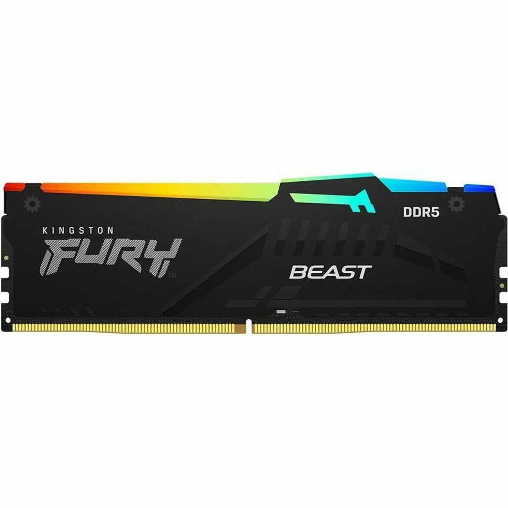 Kingston 16Gb (1X16Gb) Ddr5 6800Mt/S Cl34 Fury Beast Black Rgb Xmp - KF568C34BBA-16