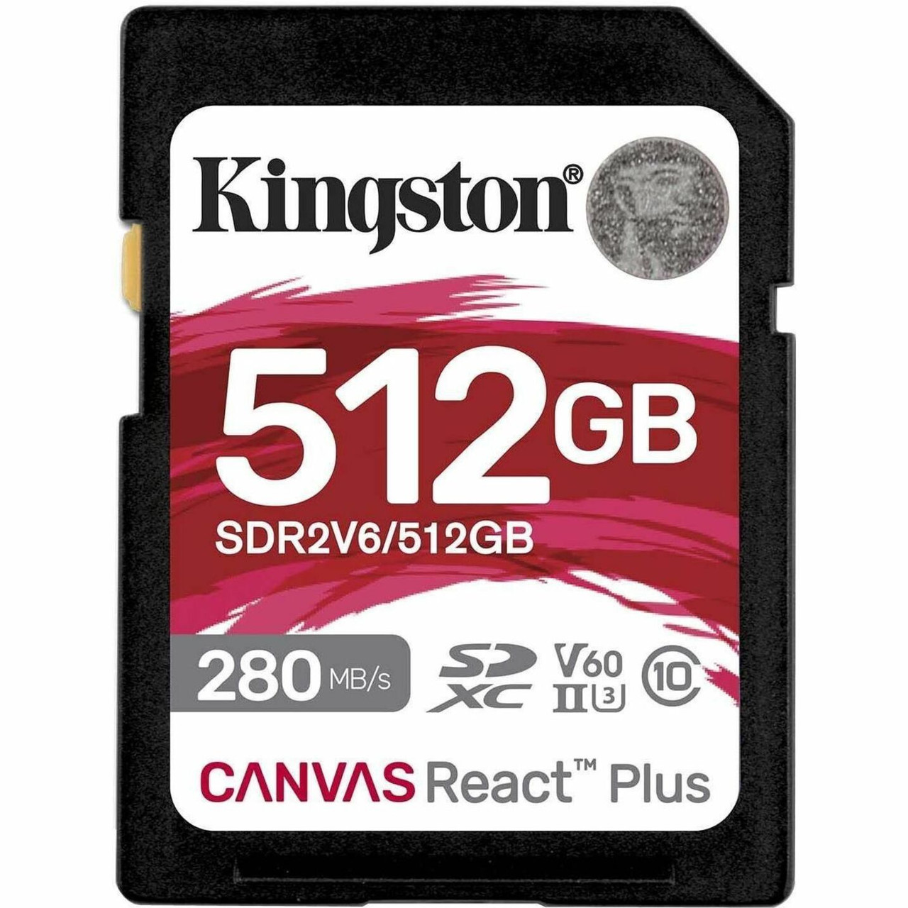 Kingston Canvas React Plus 512 Gb Class 10/Uhs-Ii (U3) V60 Sdxc - SDR2V6/512GB