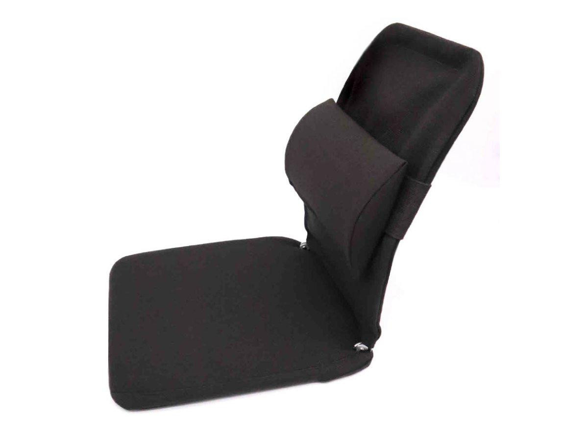 Ergoguys Basics SacroEase Ergo Contour Seat Cushion Small Black. Cushion is lightweight - portable & unique ergonomic contour designed to distribute weight. Provides stress-free seating & back comfort - ERGOCONTOURCUSH-BLK