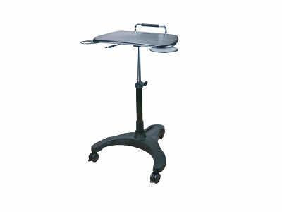 Ergoguys Aidata Sit/Stand Mobile Laptop Workstation. Workstation designed for laptop use while sitting down or standing up. Workstation base has adjustable height range of 27.6inch to 37.6inch.Supports laptops up to 17inch - LPD008P