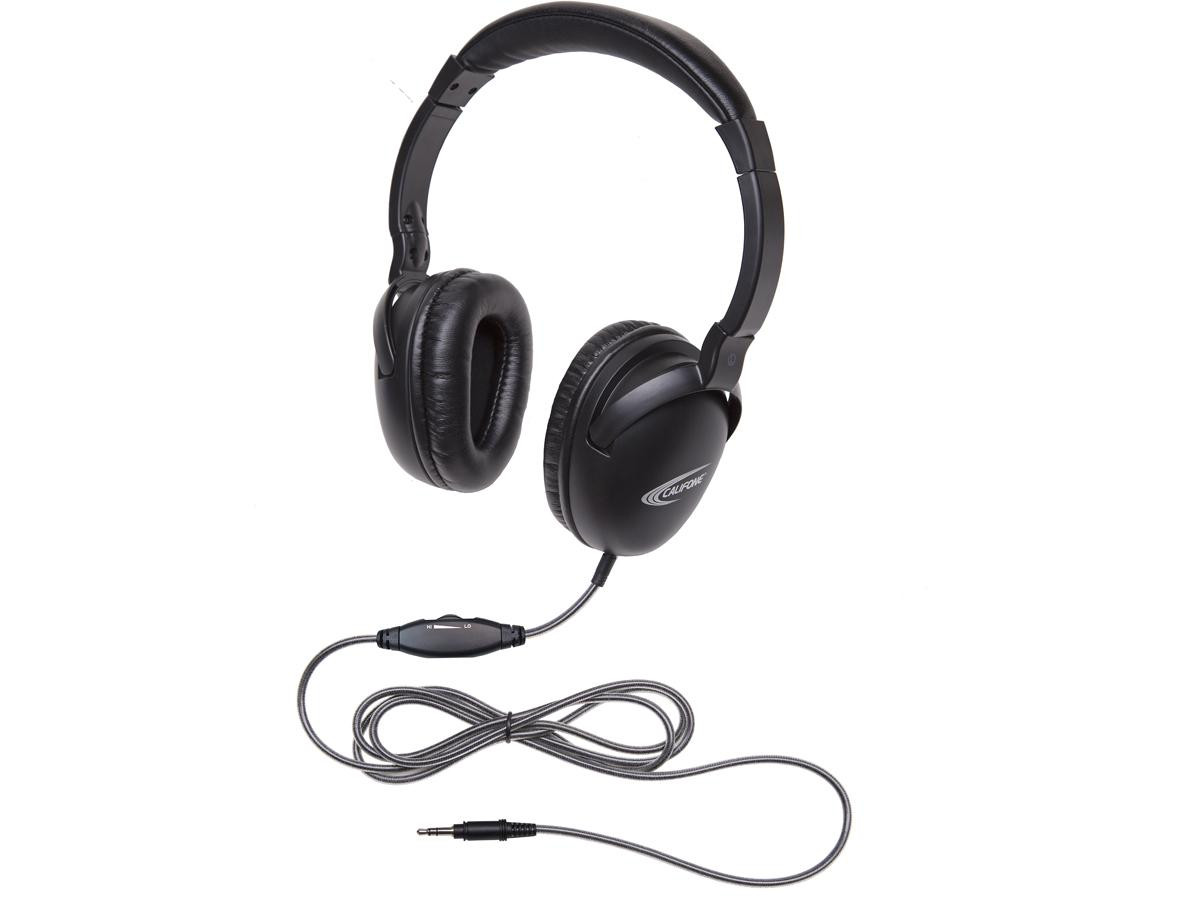 Ergoguys Califone NeoTech Plus Calituff Headphone. Rugged headphone built for general daily use in classroom. Works with Windows - Mac - Android - & iOS devices. Includes padded headband - adjustable headstrap - noise-reducing earcups - 1017AV