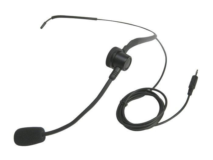 Ergoguys Califone Wireless Microphone Headset. Microphone headset pairs with M319 belt pack transmitter via included 3.5mm plug. Lightweight design has adjustable boom arm for precise positioning & clear vocal pickup. - HBM319
