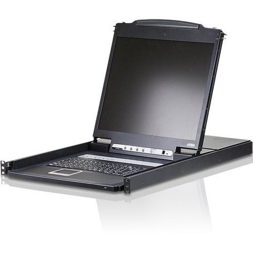 Aten Rack Mount LCD-TAA Compliant - 16 Computer(s) - 19" LCD - 1280 x 1024PS/2 PortUSB - Keyboard - TouchPad - 120 V AC, 230 V AC Input Voltage - PC, Mac, Sun - Metal, Plastic - TAA - CL1316N