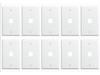 On-Q 1-Gang, 1-Port Wall Plate, White, 10-Pack - WP3401WH10