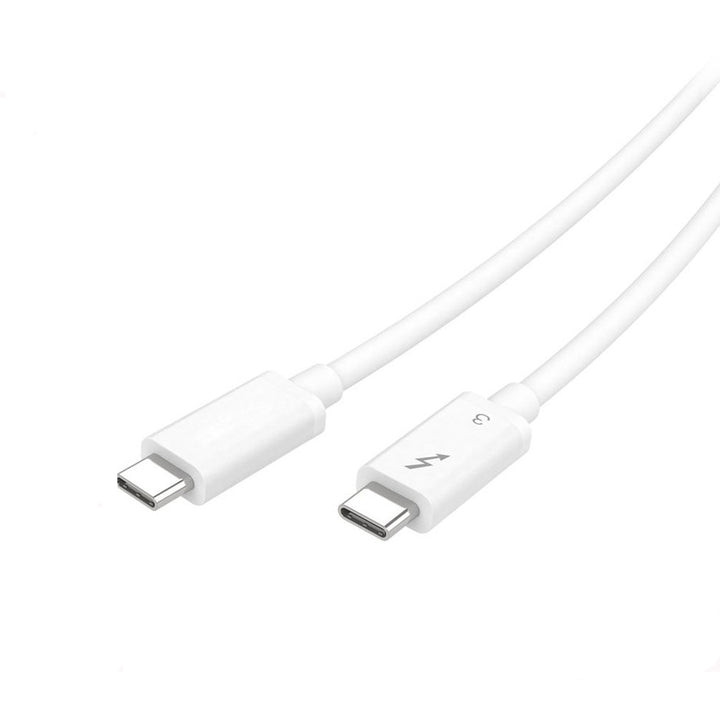 4XEM 2M THUNDERBOLT 3 20GBPS EMARKED PASSIVE USB C 4K PD 100W -WHITE M/M - 4XTB320G200CMW