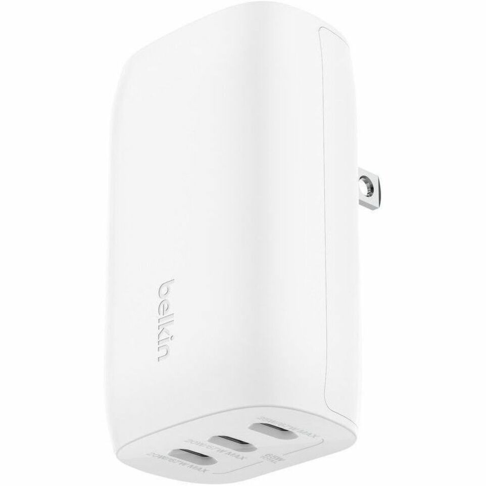 Belkin 3 Port USB-C Wall Charger with PPS 67W - WCC002DQWH