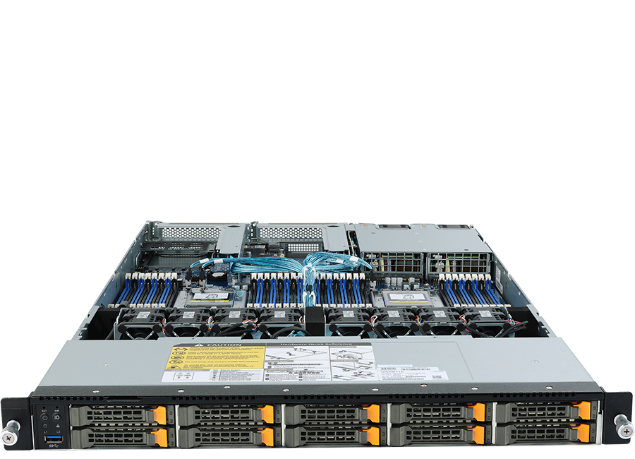 Orion Rack Server - 1U rackmount form factor - Dual AMD EPYC 7002/7001 Series Processor Family - RS610A-G5