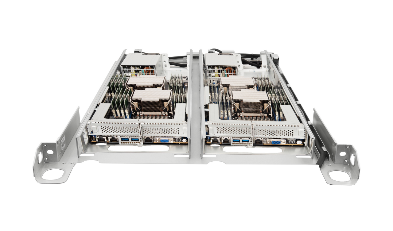 Hypertec Trident iC610DR-G6 - 1U 2-node Intel chassis custom-designed for Immersion Cooling - Dual 4th or 5th Gen Intel Xeon Scalable Processors