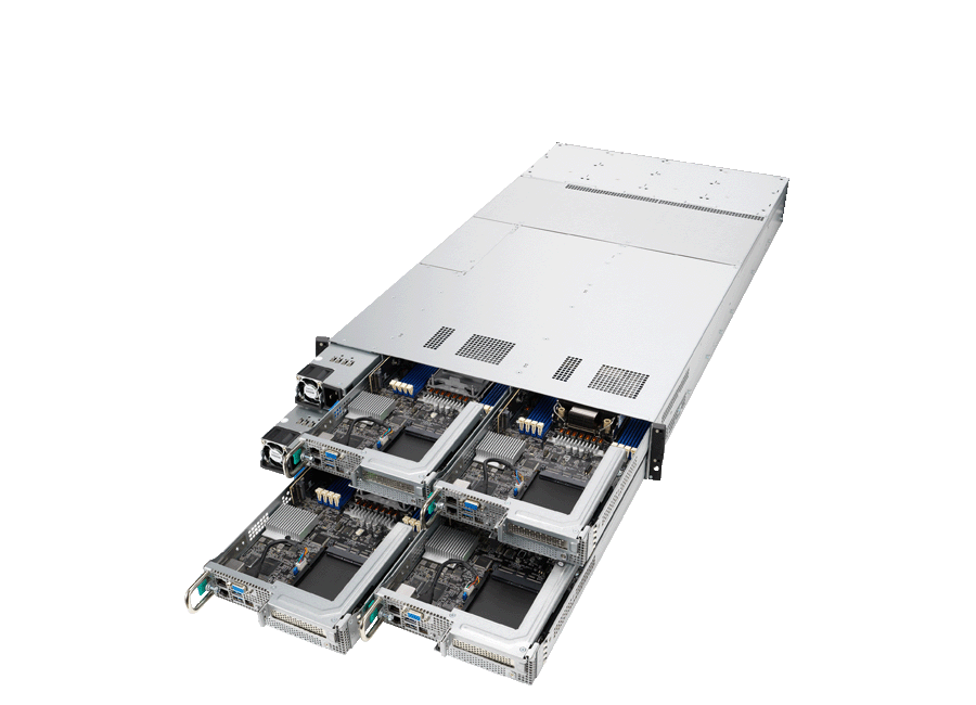 Hypertec Trident HX620QR-G5 - 4 hot-swappable dual-socket compute nodes in a 2U chassis - Dual 3rd Gen Intel Xeon Scalable Processors per node