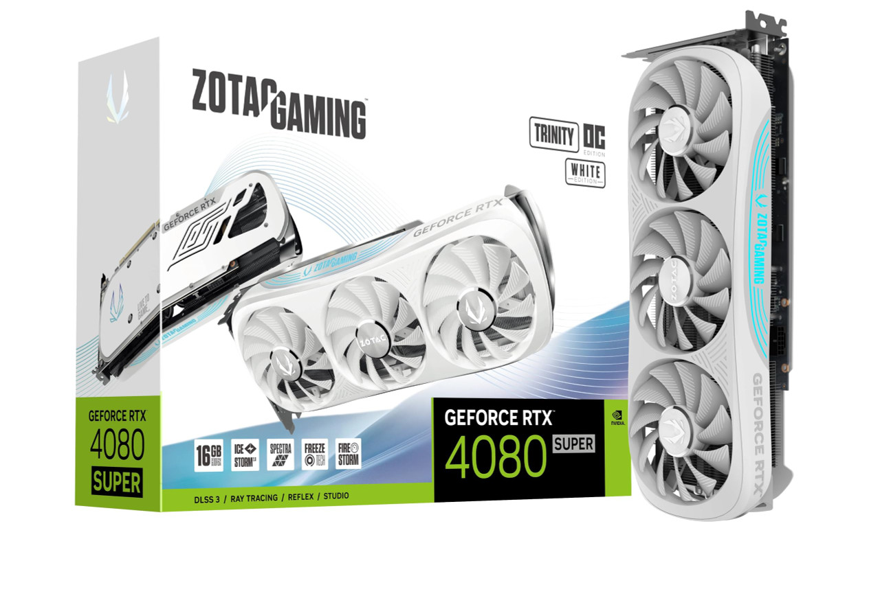 Zotac Nvidia Geforce Rtx 4080 Super Graphic Card - 16 Gb Gddr6X - 7680 X 4320 - 2.57 Ghz Boost Clock - 256 Bit Bus Width - Pci Express 4.0 X16 - Displayport - 3 X Displayport - Hdmi - ZT-D40820Q-10P