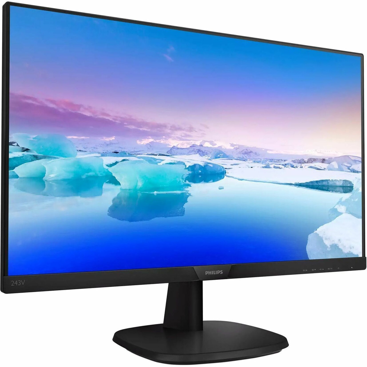Philips V-Line 243V7Qjab 24" Class Full HD Led Monitor - 16:9 - Textured Black - 243V7QJAB