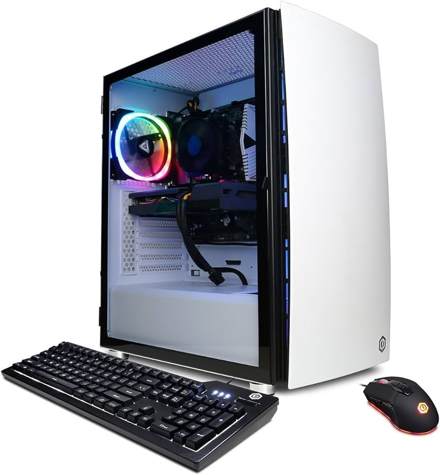 CyberPowerPC Gamer Master GMAI3600CPG Gaming Desktop Computer - AMD Ryzen 7 8700G - 16 GB - 2 TB SSD - Mid-tower - White - GMAI3600CPG CyberPowerPC Gamer Master GMAI3600CPG Gaming Desktop Computer - AMD Ryzen 7 8700G - 16 GB - 2 TB SSD - Mid-tower - White - GMAI3600CPG