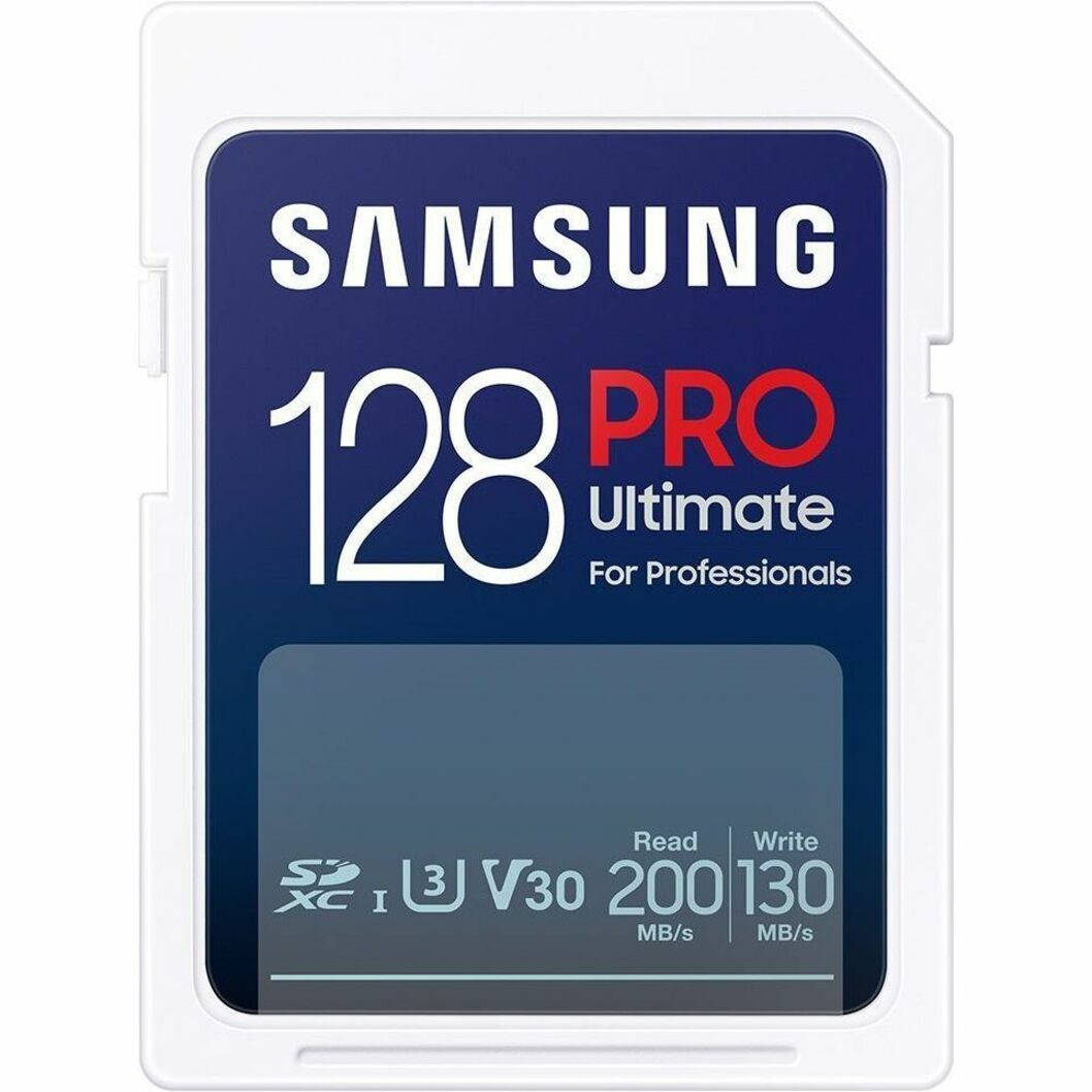 Samsung PRO Ultimate 128 GB Class 10/UHS-I (U3) V30 SDXC - 1 Pack - MB-SY128S/AM