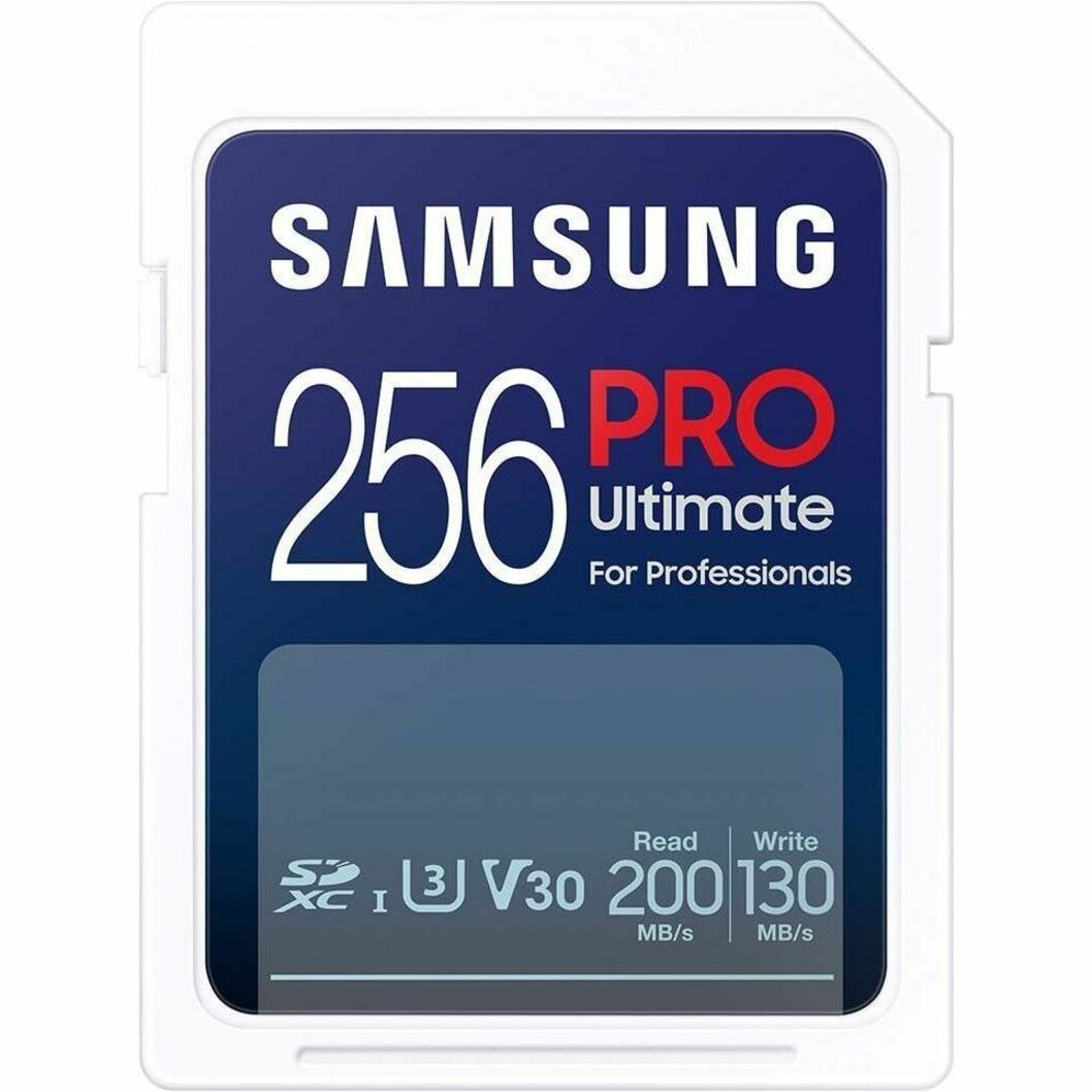 Samsung PRO Ultimate 256 GB Class 10/UHS-I (U3) V30 SDXC - 1 Pack - MB-SY256S/AM