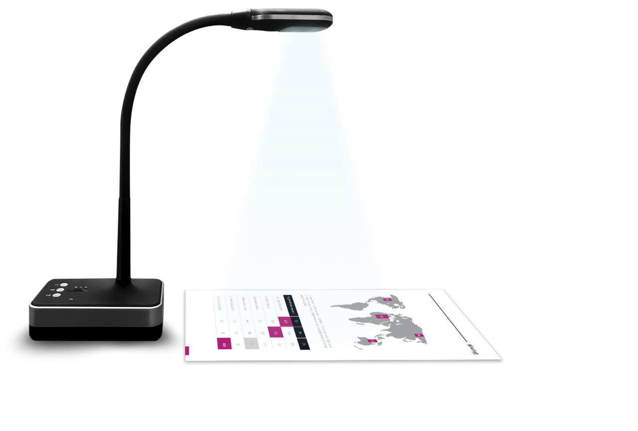 Clear Touch Document Camera - High Definition / 10MP / Infinity Focus / LED Light / USB 2.0 or Wireless / Clear Touch Canvas Software. 1 Yr. Limited Warranty - CTS-DC110-WFHD